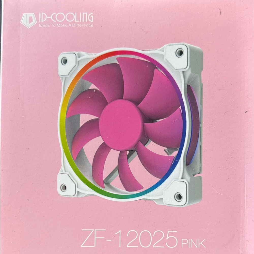 ID-COOLING ZF-12025 Pink RGB Case Fan pack of 6